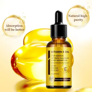 100% Pure Vitamin E Oil, Moisturizing for Skin, Hair, and Face, 1 Oz (30 Ml), D-Alpha-Tocopherol, Hydrating Anti-Wrinkle Essential Oil
