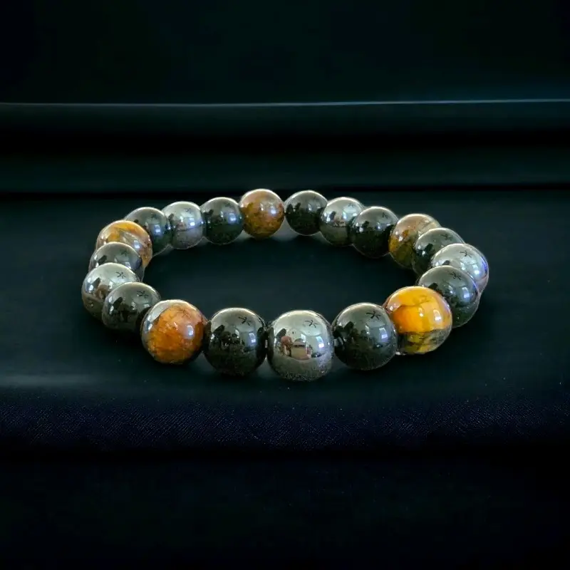 Tiger Eye Triple Protection Bracelet Unisex Natural Stones Courage Energy Protection for Adults & Youth Spiritual Growth & Protection
