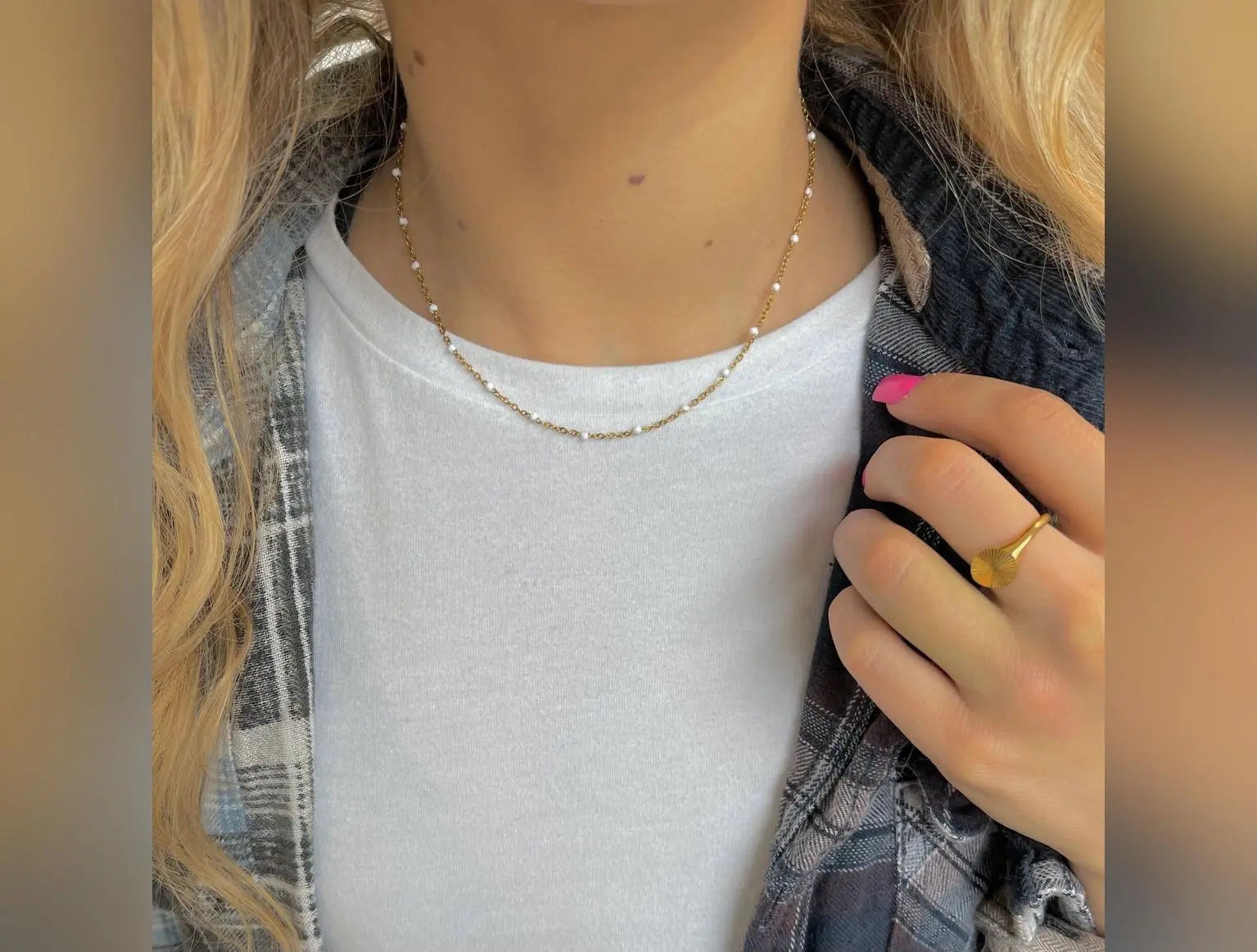 Coastal Bliss Beaded Waterproof Necklace