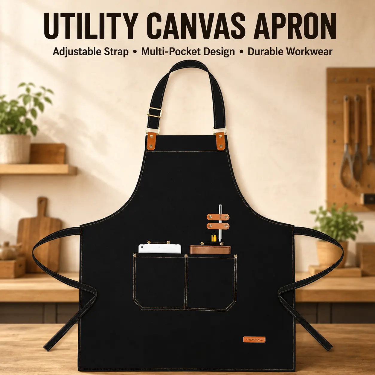 Premium Chef Apron for Men & Women – Resistant Cooking Apron with Pockets (Ideal for Baking, Grilling, BBQ) Premium Chef Apron for Men & Women – Resistant Cooking Apron with Pockets (Ideal for Baking, Grilling, BBQ)