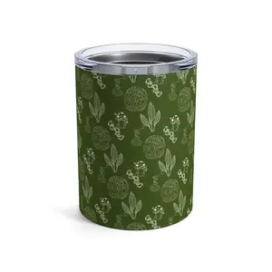 Don't Chase Attract, Green Tumbler 10oz Positive Energy Cup, Manifestation Gift, Law of Attraction Gift