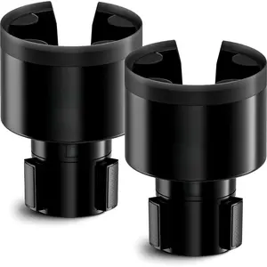 Ultimate Expander Car Cup Holder - Adjustable Base - Expander & Organizer for Vehicles - Compatible with Coffee Mug, Yeti 14/24/36/46oz, Ramblers, Hydro Flasks 32/40oz, 3.4"-4.0" Bottles non-slip protection Deep Car Cup Holder Coaster Set