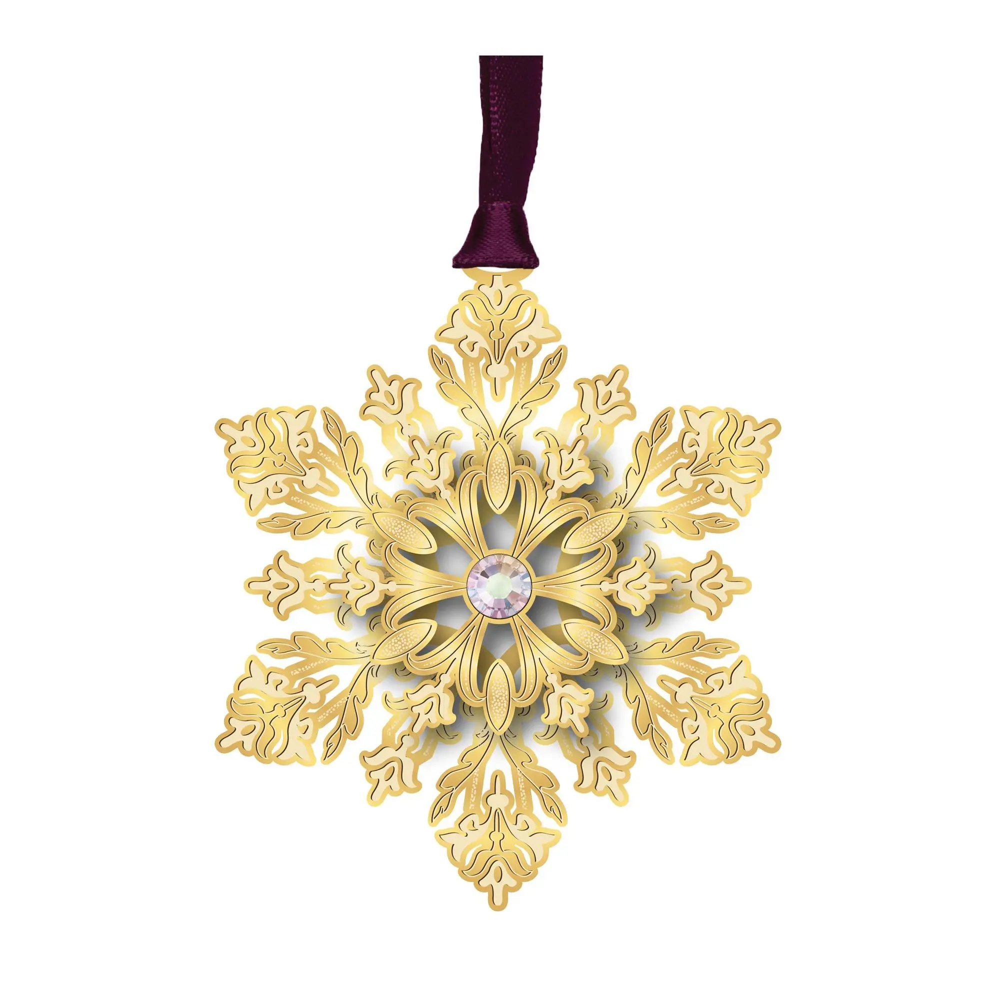 Snowflake with Crystal Ornament