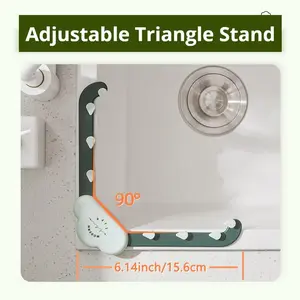 Kitchen Sink Strainer Basket, Triangle Holder Corner Sink Filter Rack Food Catcher with Disposable Mesh Bag Anti-Clogging strainers for Kitchen Waste Leftover Garbage 1 Holder+100pcs Bags