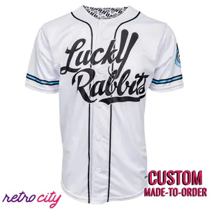 Lucky Rabbits Oswald Full-Button Baseball Jersey