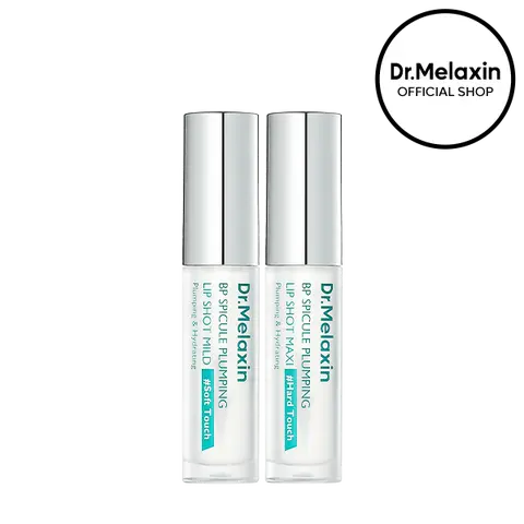 [Dr.Melaxin Official] BP Spicule Plumping Lip Shot Duo, 2-Piece | Korean Spicule Lip Plumper for Fuller-Looking, Smooth Lips | Lip Plumping Serum | Korean Skincare