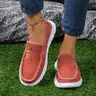 Women's All-Seasons Low Top Ankle Loafer Footwear - Floral Embroidered Braid Fabric, Lightweight Soft No-Heel Slip-Ons, Round Toe, Non-Slip Rubber Sole, Casual Walking Women's Shoes