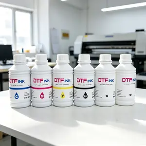 Hot stamping printer ink KCMYWW 6 pcs/1 set, 500ML