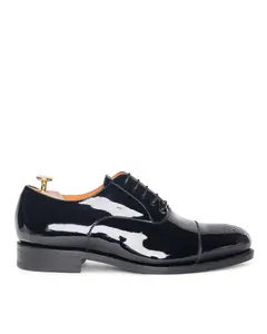 Davis Black Patent Leather Oxford