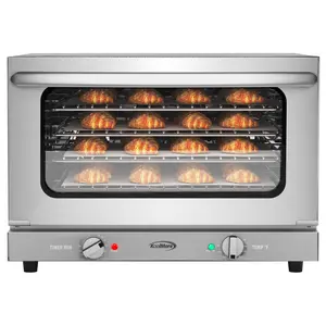 Countertop Convection Oven for Half-Size Pans with 4 Racks 1600W of Power in Stainless-Steel (KM-CTCO-15)