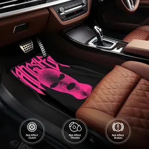 Set of 4 Car Floor Mats Featuring a Men'S Street Style Design, Universally Fitting for Vehicles. They Are Easy to Clean And Pet-Friendly, Suitable for Both Front And Rear Use, Car Interior Accessory