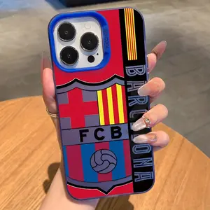 Football and Blue Club Barcelona S Hot Phone Case, Anti-Fall Protective Matte Back Cover, Compatible with iPhone 17/16e/16/15/14/13/12/11/mini-Pro-Max/air/x/XR/xsmax/8/7/plus