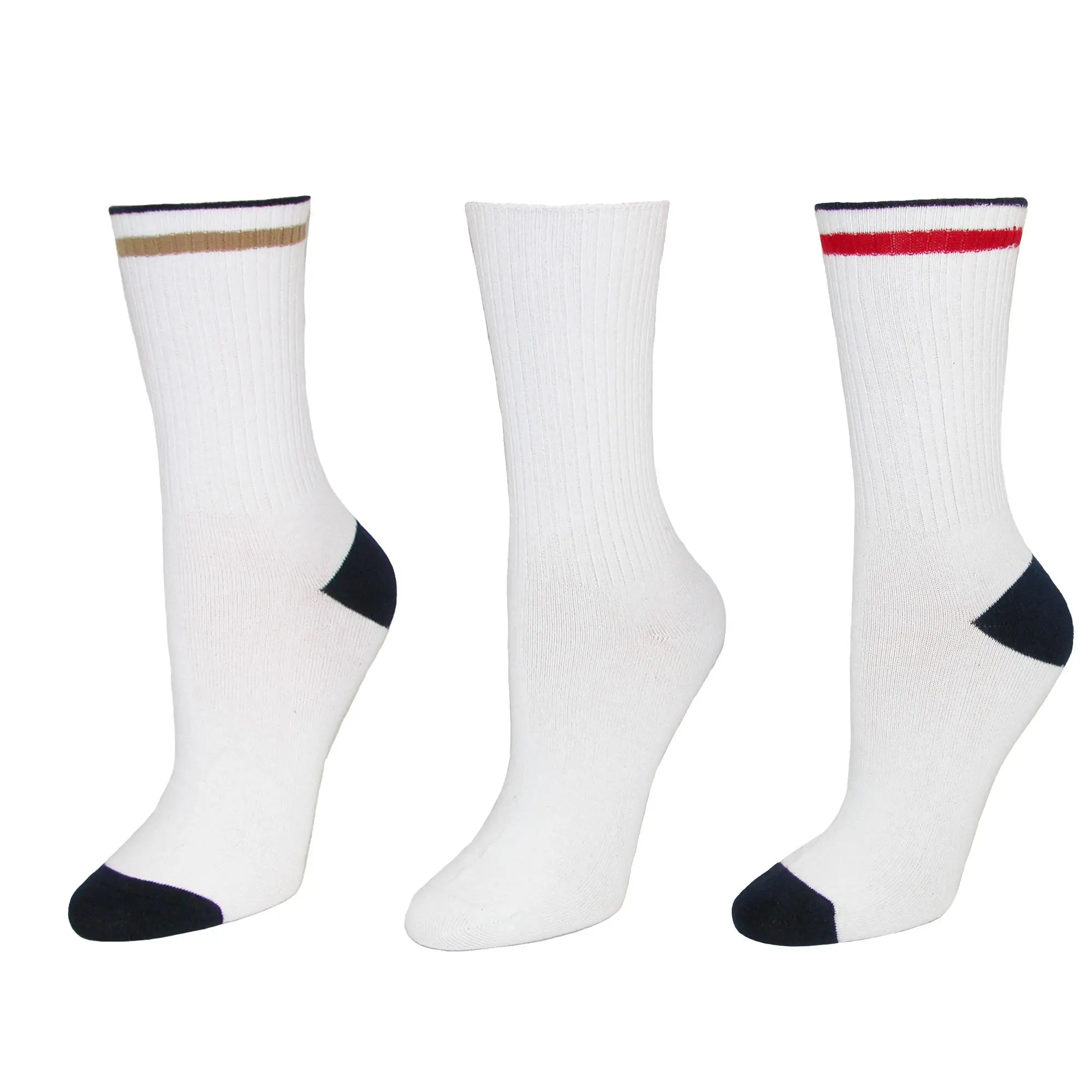 Jefferies Socks Kids' Cotton Seamless Toe Casual Crew Sock (Pack of 3), Crew Socks
