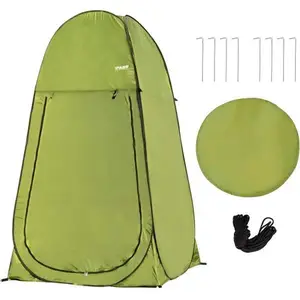 Camping Shower Tent 7FT Instant Pop Up Privacy Tents, Portable Toilet Tent Outdoor Dressing Room, Foldable Camp Sun Shelter for Beach Fishing