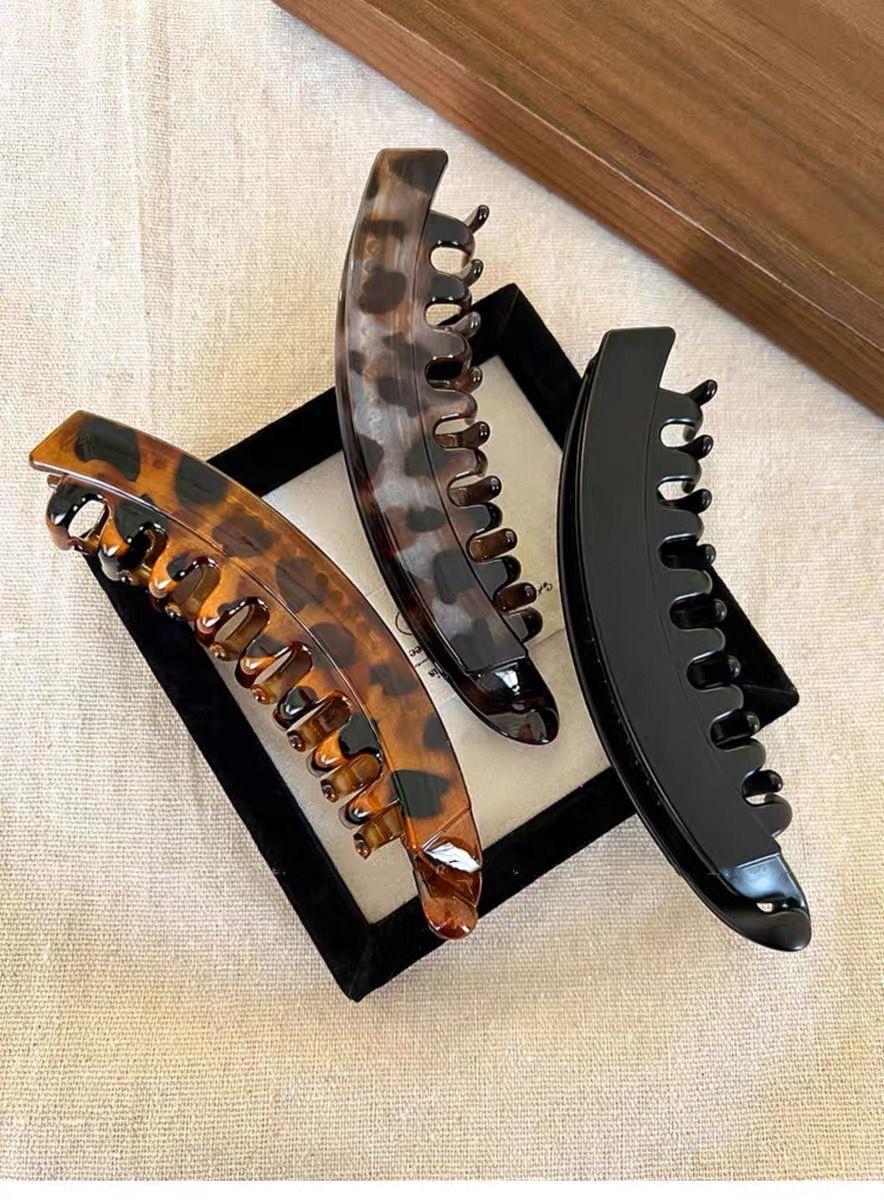 Popular banana hair clip, large size for thick hair, back-of-the-head clip, high ponytail claw clip, vertical clip that doesn't damage hair, twist clip