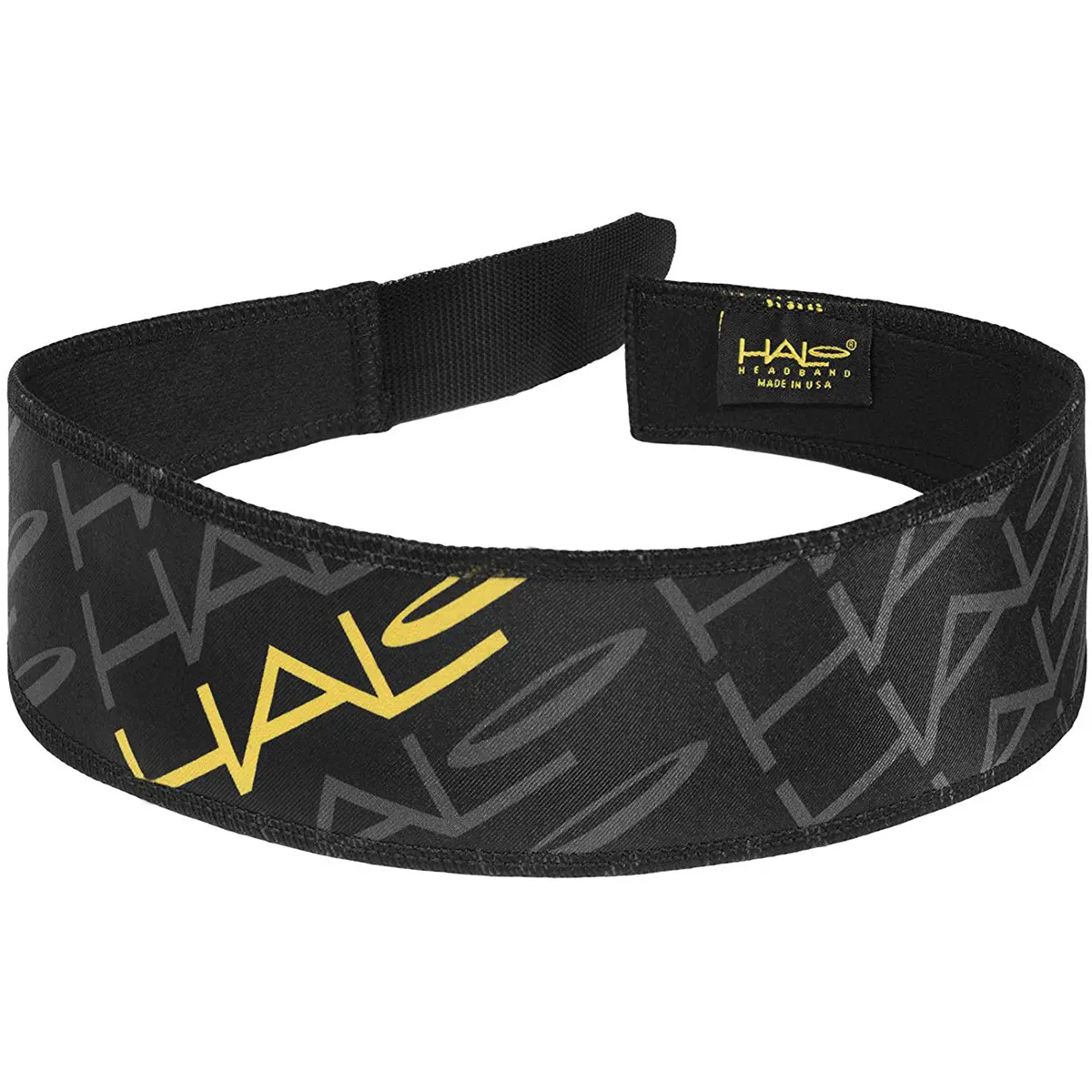Halo Headband - V Hook-and-Loop Adjustable Fitness Workout Sweatband, Moisture Wicking, Team Logo Hair Accessory, Adjustable Headband, Fitness Sweat Band, Workout Headband