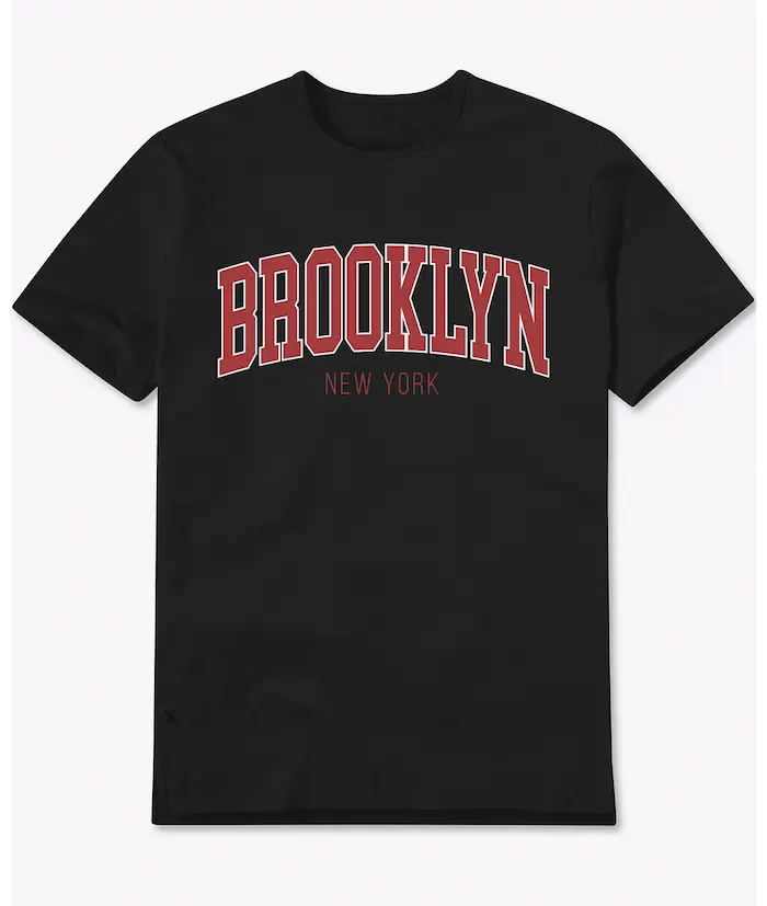 Classic College Red Brooklyn T Shirt (3 Colors) | Brooklyn Shirt