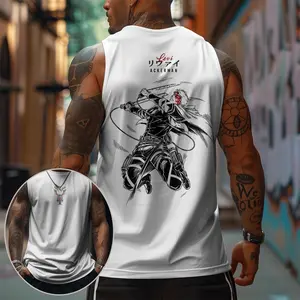[Vtg90s] 90s Graphic Sleeveless Tank Tops Men Vest Streetwear Outfits Men Vacation Outfits Sleeveless Shirt