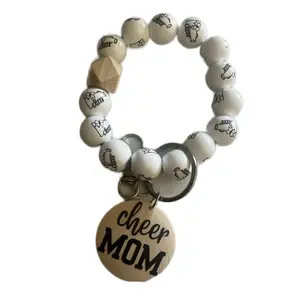 Cheer mom keychain