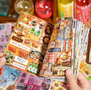 Japanese Comic Style Decorative Stickers Vintage Kawaii Stickers Creative DIY Handbook Material Decorative Stickers