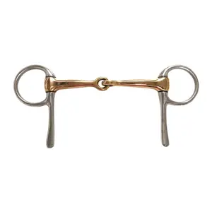 212 MAIN Copper-Jointed Half-Cheek Snaffle Bit - 5 in., Equestrian Supplies for Horse Riding Equipment