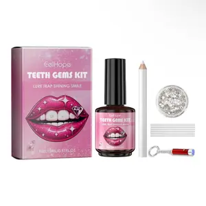 Tooth Gems Kit Fashionable, DIY Teeth Jewelry With Shiny Crystals, Tooth Gems Decoration Starter Kit, Teeth Gems Kit
