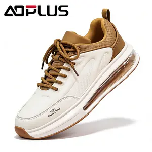 AOPLUS Men's Air Cushion Sneakers - Lightweight Breathable Casual Shoes with Shock Absorption Sole, Comfortable Everyday Walking & Street