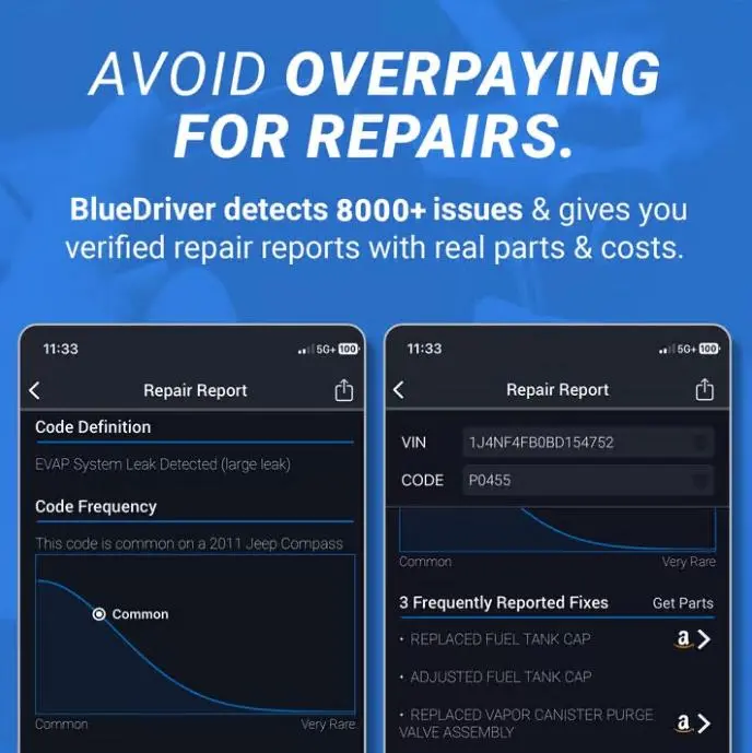 BlueDriver Pro Next-Gen OBD2 Scanner Bluetooth Car Code Reader, Diagnostic Scan Tool for iPhone and Android, No Subscription