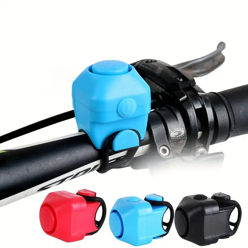 Modern ABS Plastic 36V Battery-Powered E-Bike Horn, 130dB Loud 5-Tone Cycling Accessory for Mountain & Road Bikes, Mixed Color, Loud Sound