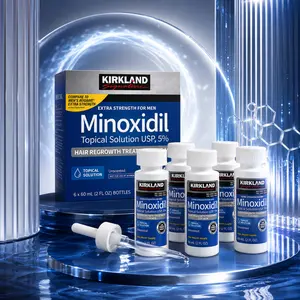 Kirkland Signature Minoxidil 5% Hair Regrowth Treatment for Men Women,Universal Solution for Pattern Baldness & Thinning Liquid Hair Growth Booster Targets Hair Thinning at the Root, Enhances Hair Density & Supports Healthy Growth, Dermatologically Tested