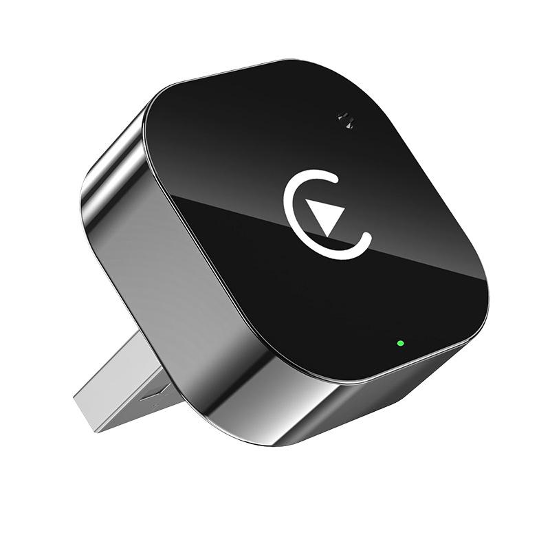 Version Wireless CarPlay Adapter for Portable In-Car Display, 2-in-1 Wireless CarPlay and Android Auto for Seamless Smart Navigation and Entertainment