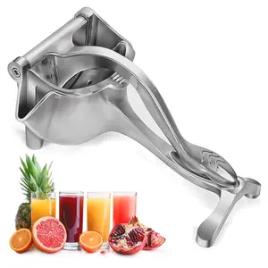 Heavy Duty Aluminum Hand Press Juicer - Manual Citrus Juicer with Ergonomic Grip for Pomegranates, Orange & Lemon, Durable Compact Squeezer for Efficient Juice Extraction, Easy to Clean.