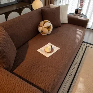 Stretchy Sofa Cover, Full Coverage Couch Protector, Dustproof Furniture Protection, Anti-Cat Scratch, Pet Friendly, Non-Slip, Washable Sofa Slipcover, Elastic Sofa Slipcover