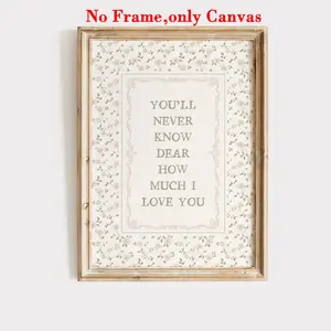 1pc, wall art, vintage poster, farmhouse girl room decor print, minimalist light sage green floral canvas painting, unique and creative wall art decor, perfect decoration for living room and bedroom, unframed