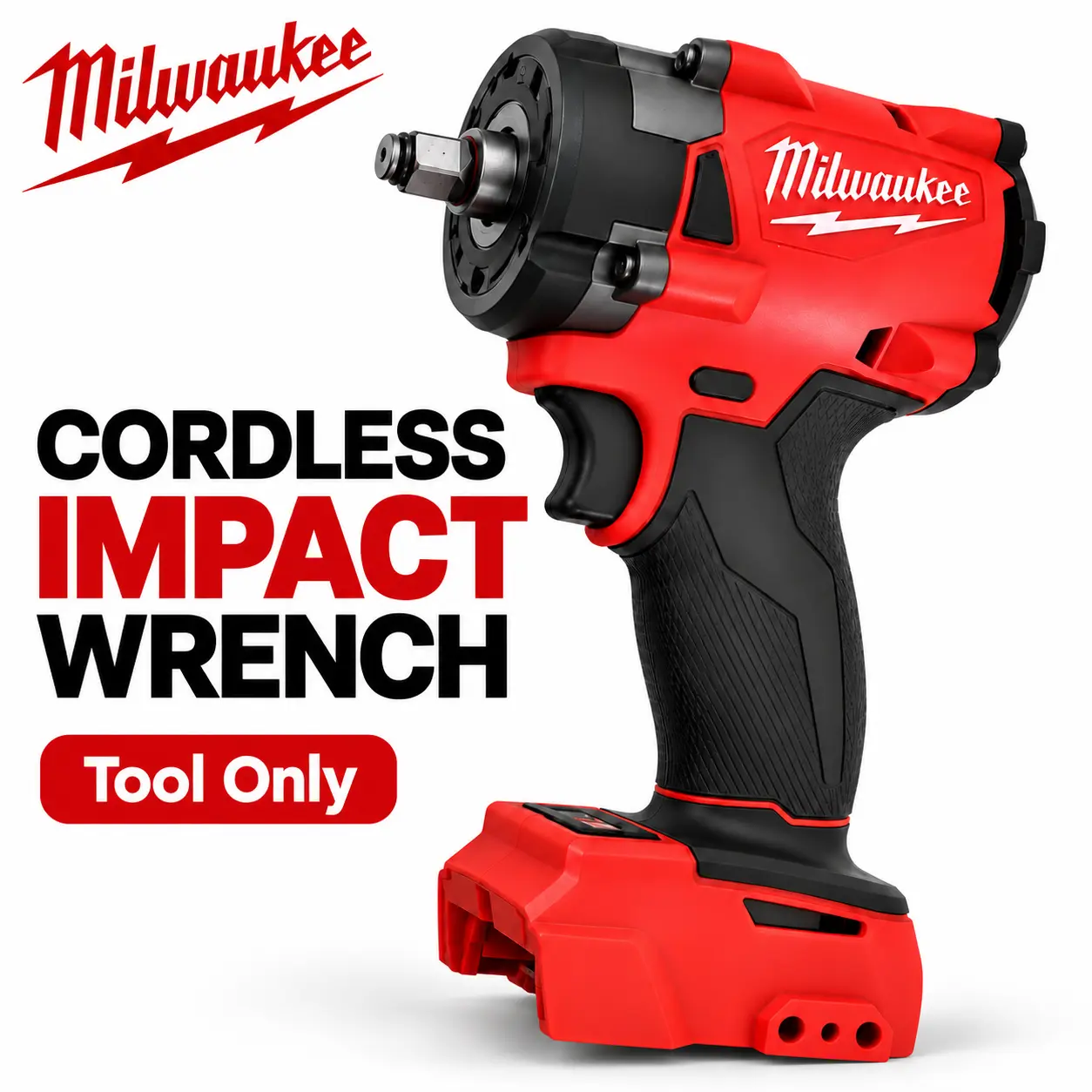 Milwaukee M18 FUEL 3/8" Compact Impact Wrench, Brushless Cordless Power Tool with 250 Ft-Lbs Torque, 4-Mode Drive Control, Friction Ring and Tri-LED Light for Automotive Repair, Brake Service and Garage Work diy heavy-duty hand use dewalt dcf900