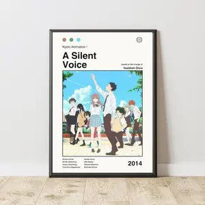 A Silent Voice Poster, A Silent Voice Print, Manga Poster, Anime Poster, Japanese Manga Wall Art, Japanese Room Decor, Anime Gift