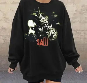 Saw Horror Movie Poster Head Trap Jigsaw Sweatshirt, Vintage Halloween Shirt, Retro Horror Movie Shirt,  Horror Gift IX6