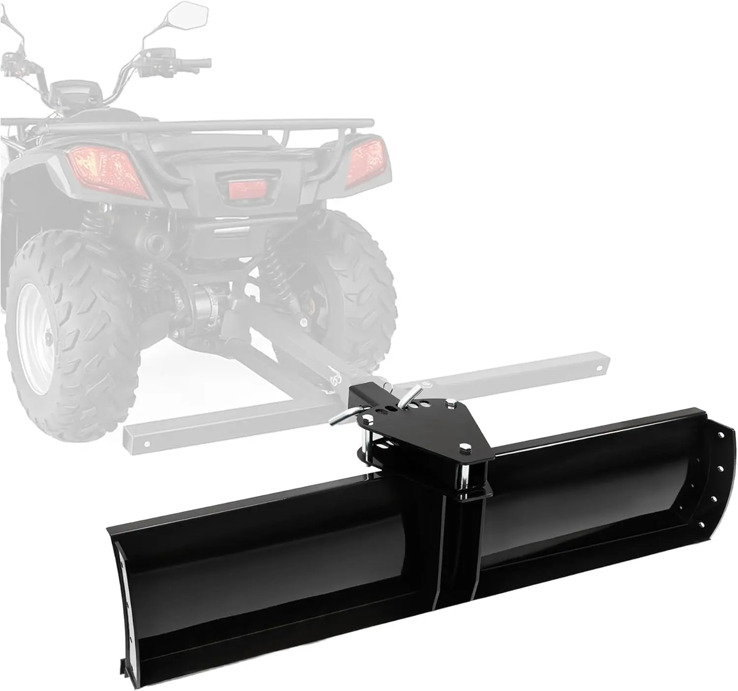 ECOTRIC 3-Point 48" Scrape Blade Implement 2 Inch Receiver ATV UTV Lawn Garden Tractors w/5 Adjustable Angles Rear Tow Grading Blade Attachment