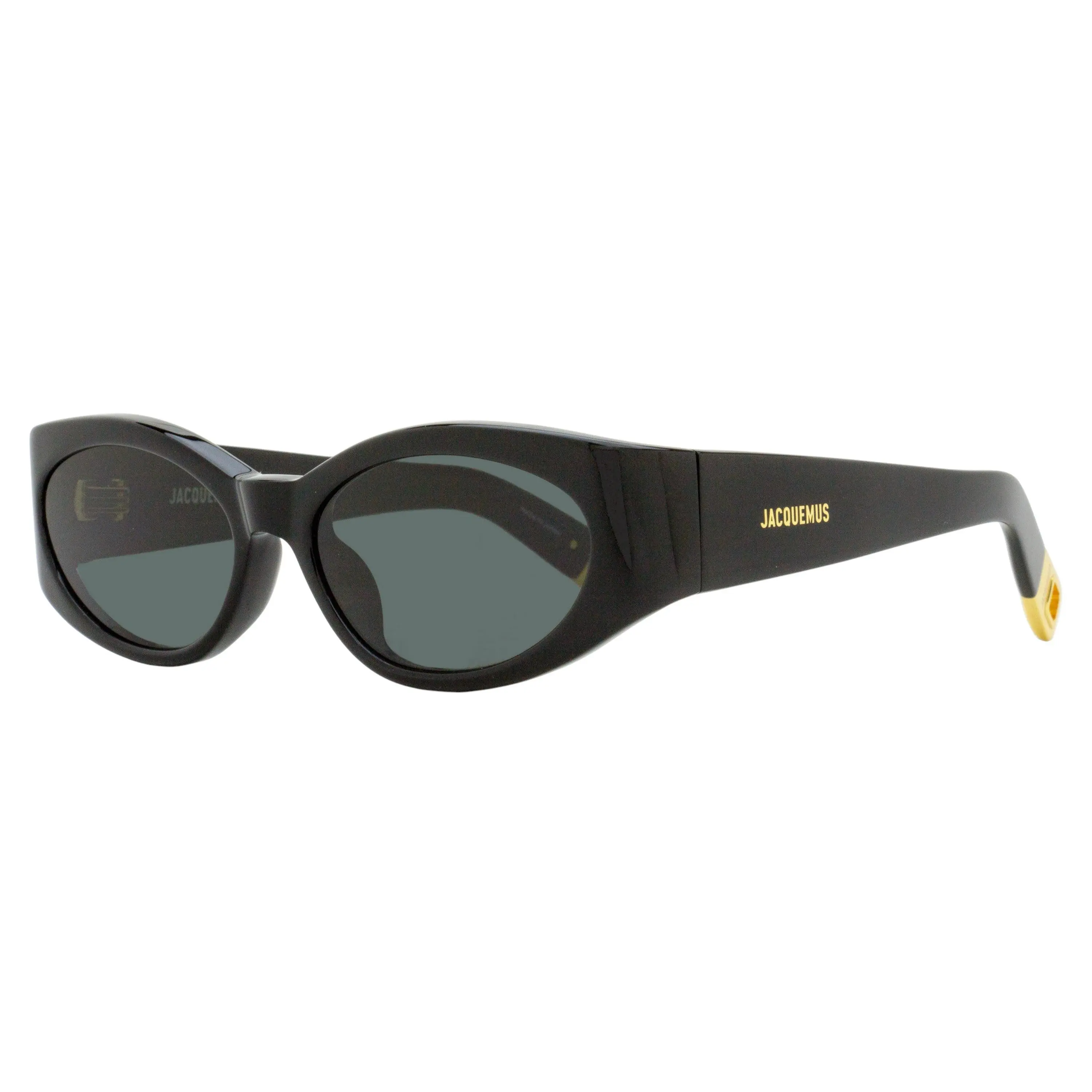 Jacquemus Ovalo Sunglasses JAC4S 001 Black/Gold 55mm