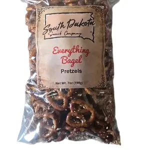 SD Snack Company Everything Bagel Pretzels 7oz Bag - Small Batch, Crunchy and Delicious Snack - Crispy Bite