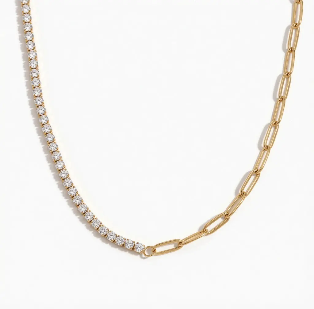Tennis Clip Necklace