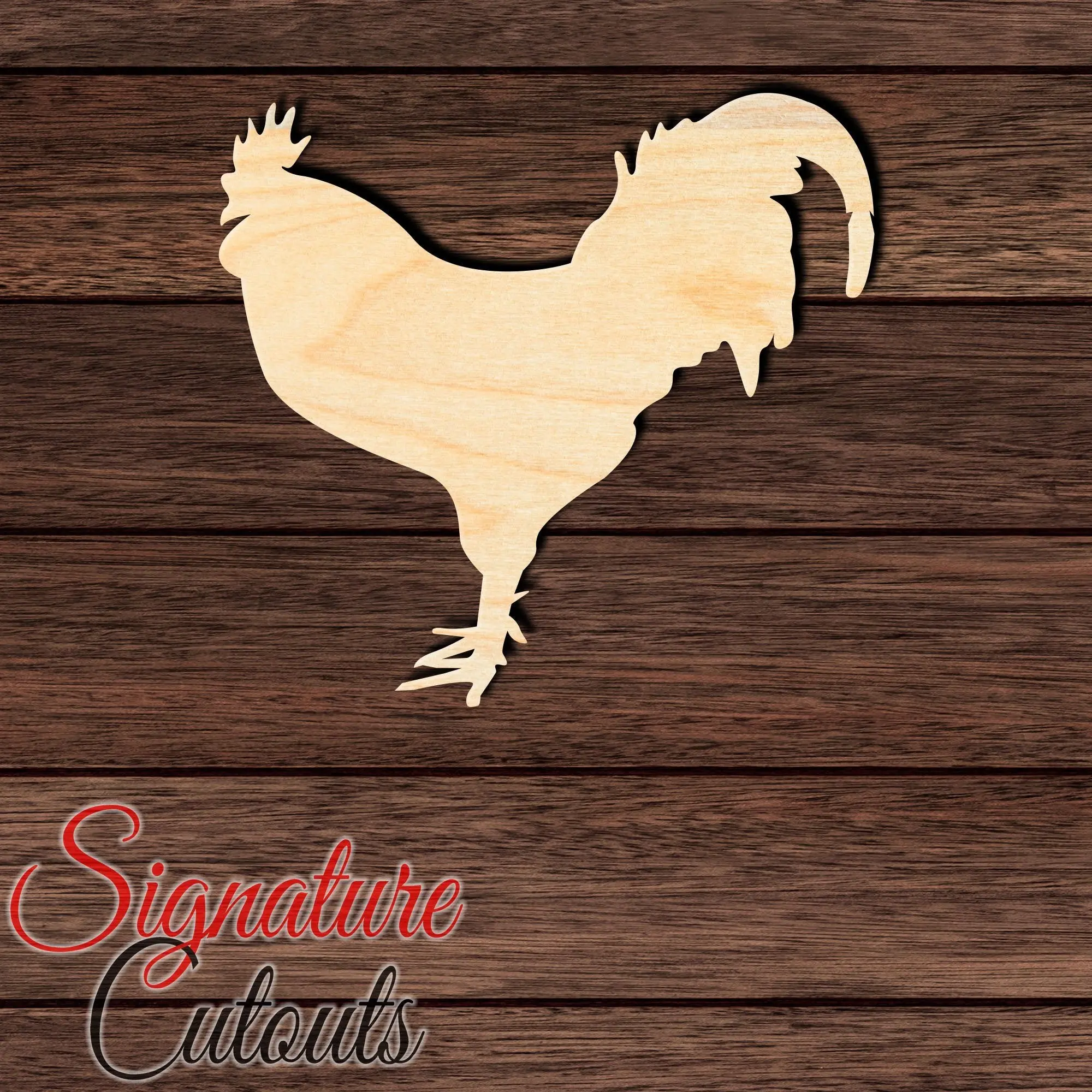 Rooster 004 Shape Cutout