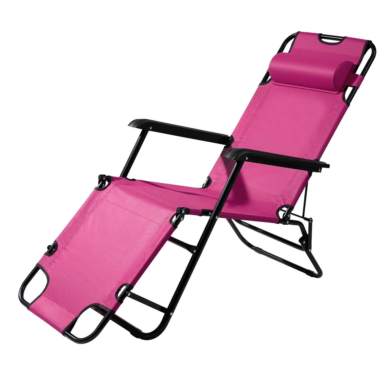 2-in-1 Portable Folding Recliner Chair – Extendable Lounge Chair for Outdoor & Indoor