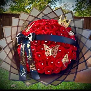 Flores y Ramos buchones Anniversary Birthday Fabric