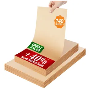 140 Parchment Paper Sheets 9x13 Inch | Precut Unbleached Baking Paper Sheets for Oven, Air Fryer, Cookies, Bread, Pizza | Non-Stick, Greaseproof Liners | Natural Brown Parchment for Baking