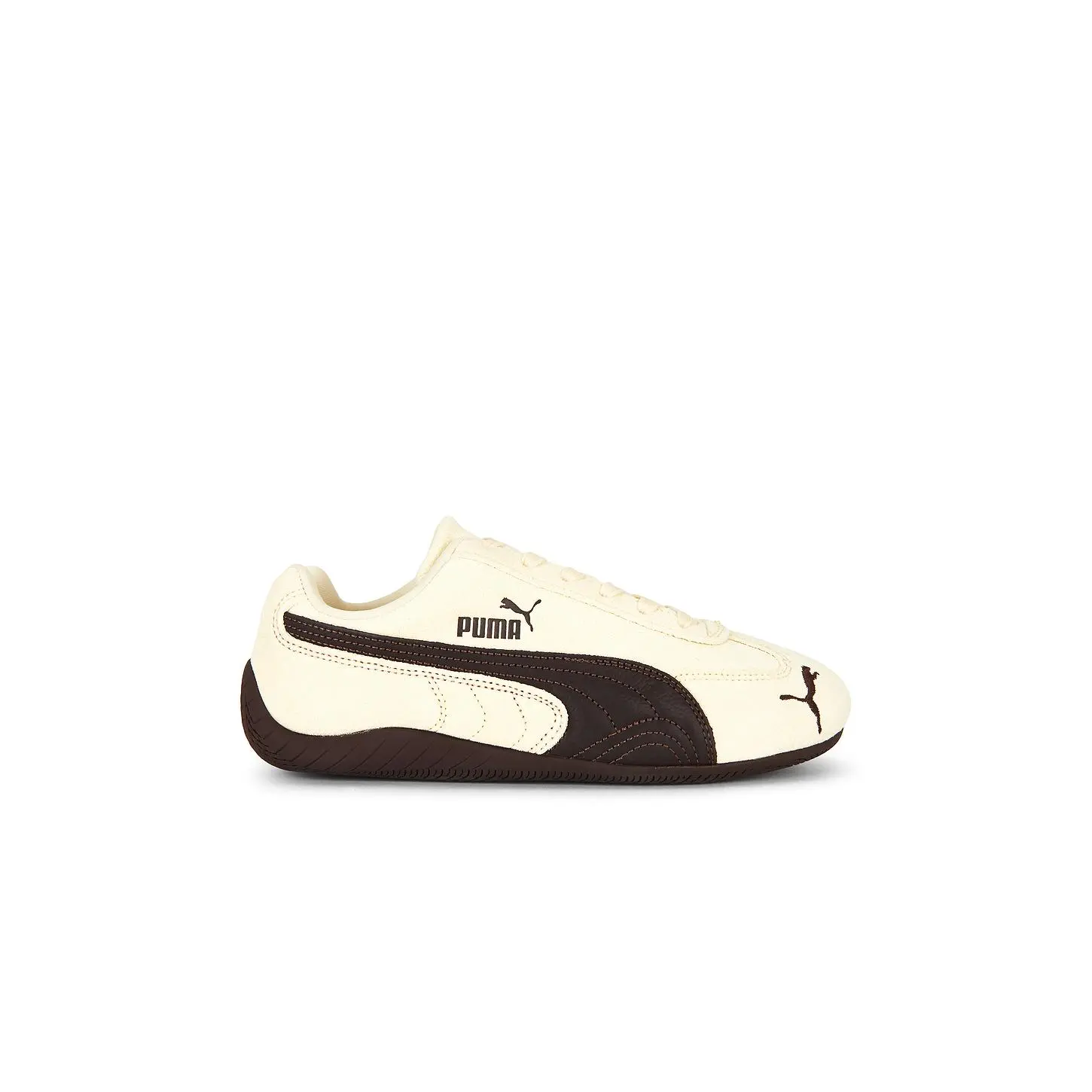 Puma Select Speedcat Sneakers in Buttercream & Chocolate Fondue