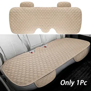 1Pc Car Back Seat Cover Non-Slip & Breathable Bench Seat Cover with Side Pockets for Car Storage & Protecting Interiors Universal Seats Back Protector for Most Vehicles