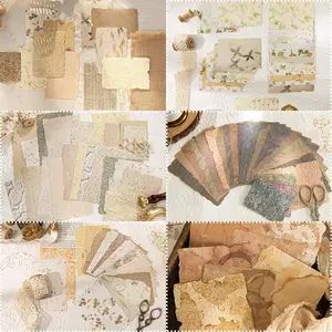 168-Piece Scrapbook Supplies Kit with Textured & Rice Paper for Vintage Craft Projects Junk Journals Decoupage Card Making & Mixed Media Collage Premium Quality Papers in Six Coordinated Themes