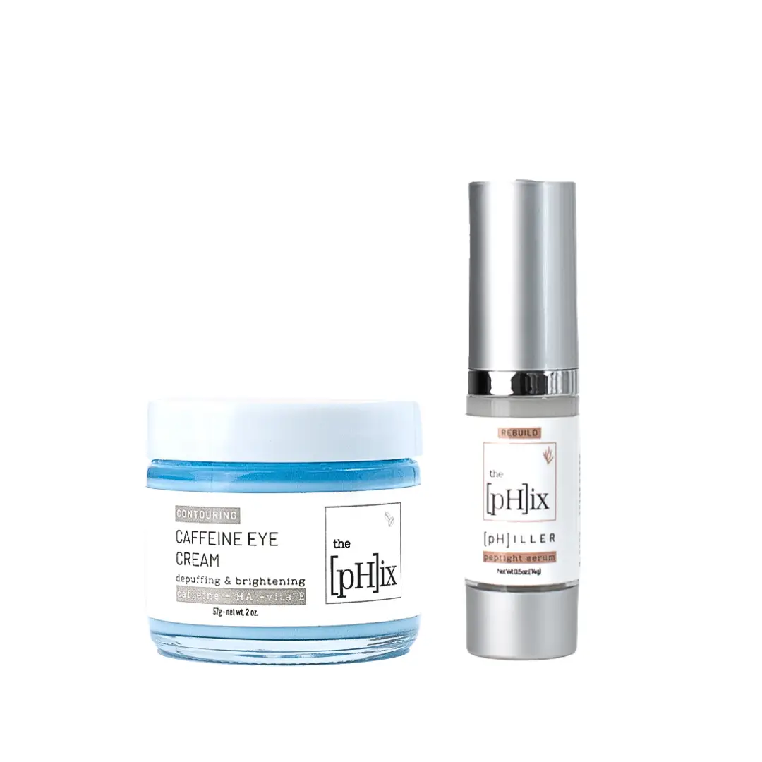 The pHix Depuff & Lift - Caffeine Eye Cream + pHiller Peptide Serum