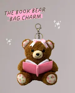Book Bear Bag Charm